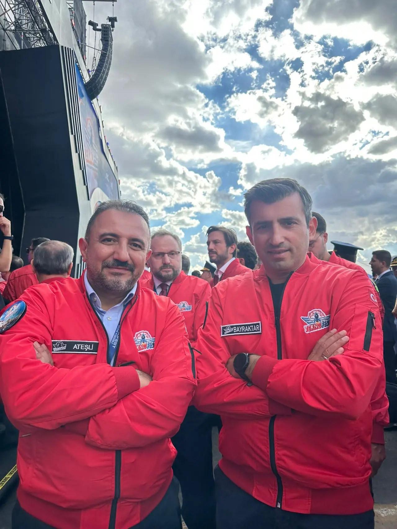 Haber7 Genel Yayın Yönetmeni Osman Ateşli ve T3 Vakfı Mütevelli Heyeti Başkanı ve TEKNOFEST Yönetim Kurulu Başkanı Selçuk Bayraktar
