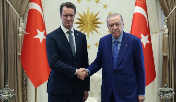 Cumhurbaşkanı Erdoğan, Hendrik W&uuml;st'&uuml; kabul etti