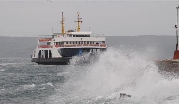 Feribot seferlerine fırtına engeli: Seferler iptal edildi!
