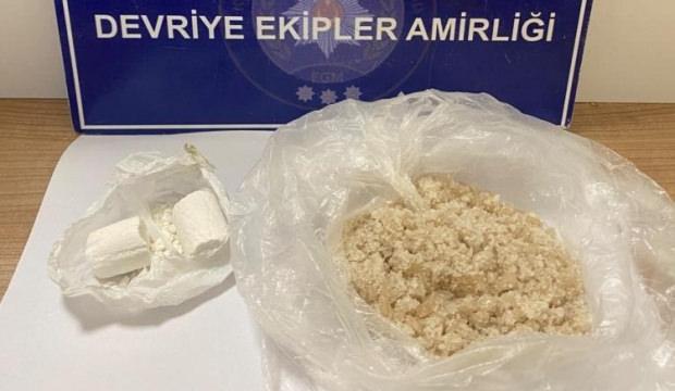 Keşan&rsquo;da polisin durdurduğu bir ticari taksiden 157,61 gram uyuşturucu ele ge&ccedil;irildi