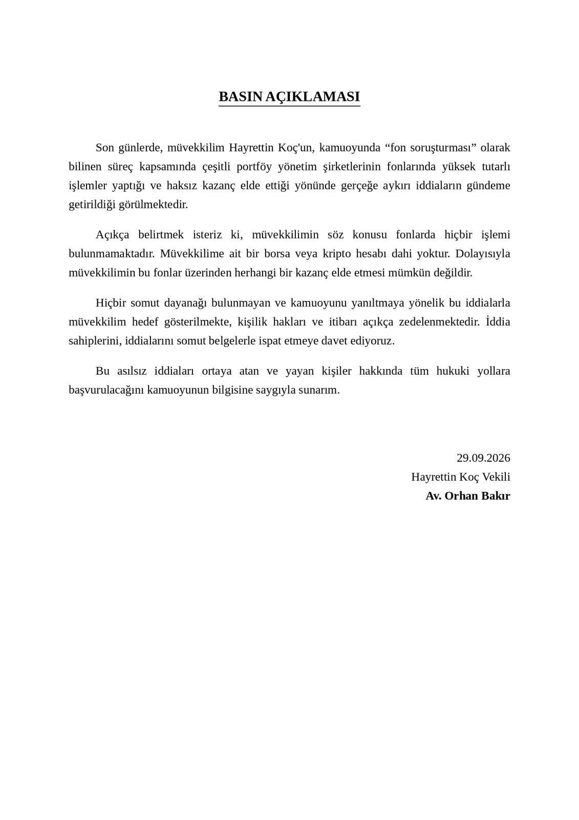 Yeni Parti'nin 200 milyon euroluk işlem iddiasına yalanlama: Kripto veya borsa hesabı yok