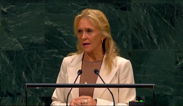 İzlanda Dışişleri bakanının Netanyahu i&ccedil;in s&ouml;ylediği "korkak" s&ouml;zleri BM'de alkış aldı