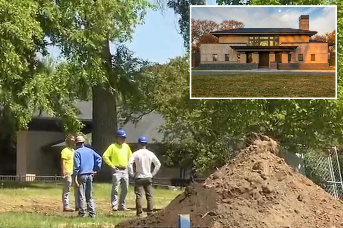Kuzey Dokato Valisinin konutunda kazı çalışması yapılıyor (Kaynak: New York Post)