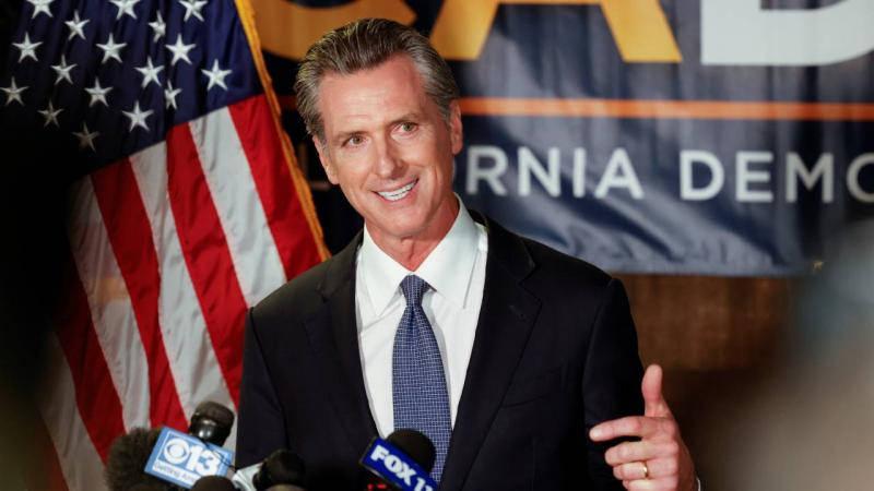 California eyaletinin Valisi Gavin Newsom