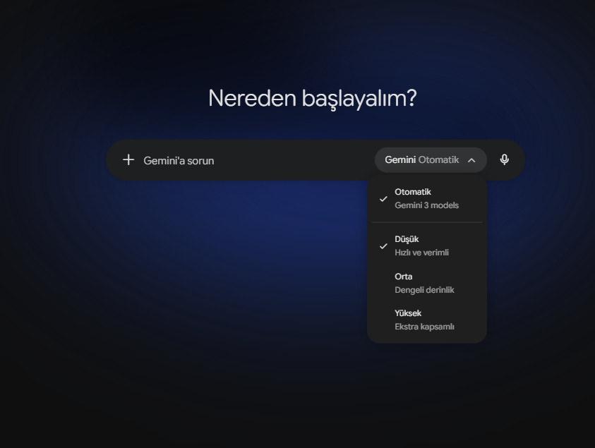 Gemini ücretsiz sürümü