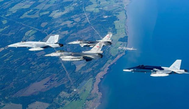 NATO &uuml;lkesinden 'Teşekk&uuml;rler T&uuml;rkiye' paylaşımı! Baltık semalarında T&uuml;rk F-16'lar u&ccedil;tu
