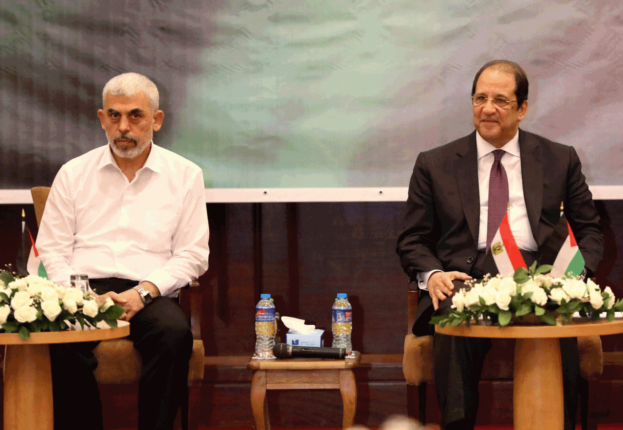 Merhum Hamas lideri Yahya Sinvar ve Mısır İstihbarat Başkanı Abbas Kamil