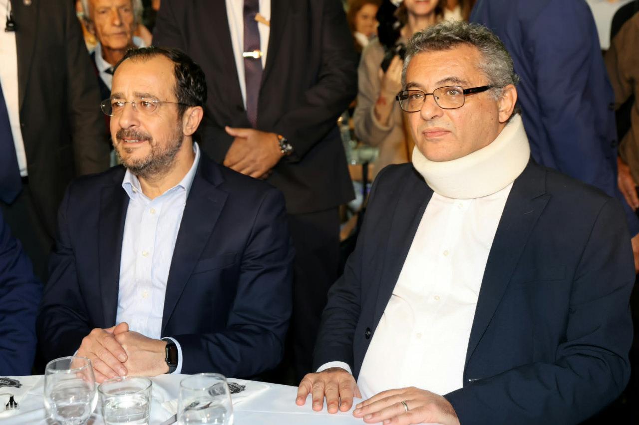 KKTC Cumhurbaşkanı Tufan Erhürman ve GKRY lideri Nikos Hristodulidis