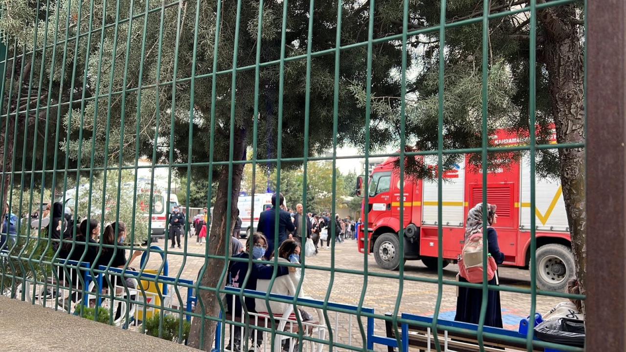 Öğrenciler tedbir amaçlı tahliye edildi. 