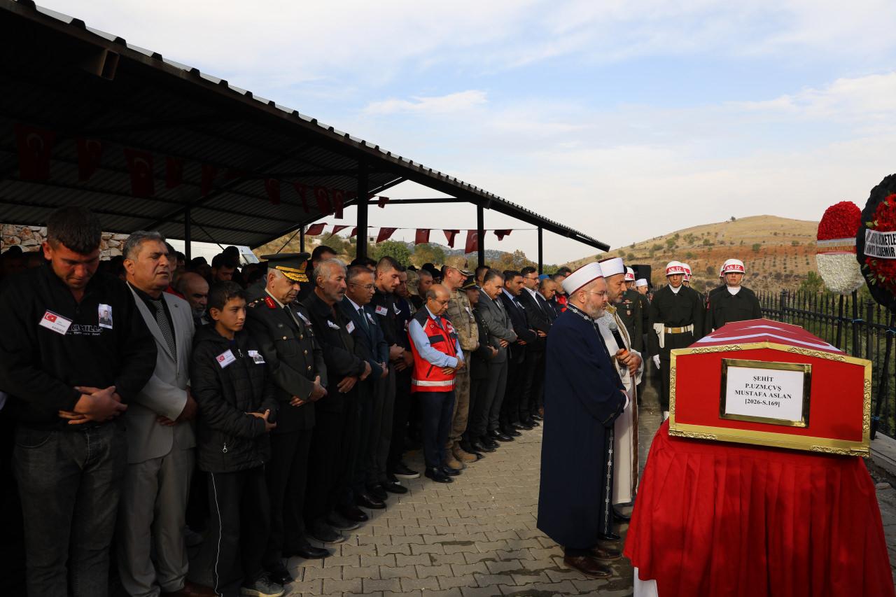 Piyade Uzman Çavuş Mustafa Aslan'ın cenaze namazı kılındı.
