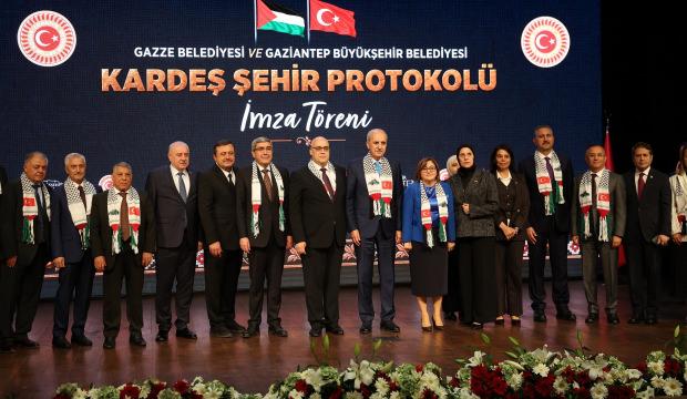 Gaziantep ile Gazze arasında kardeş şehir protokol&uuml; imzlandı