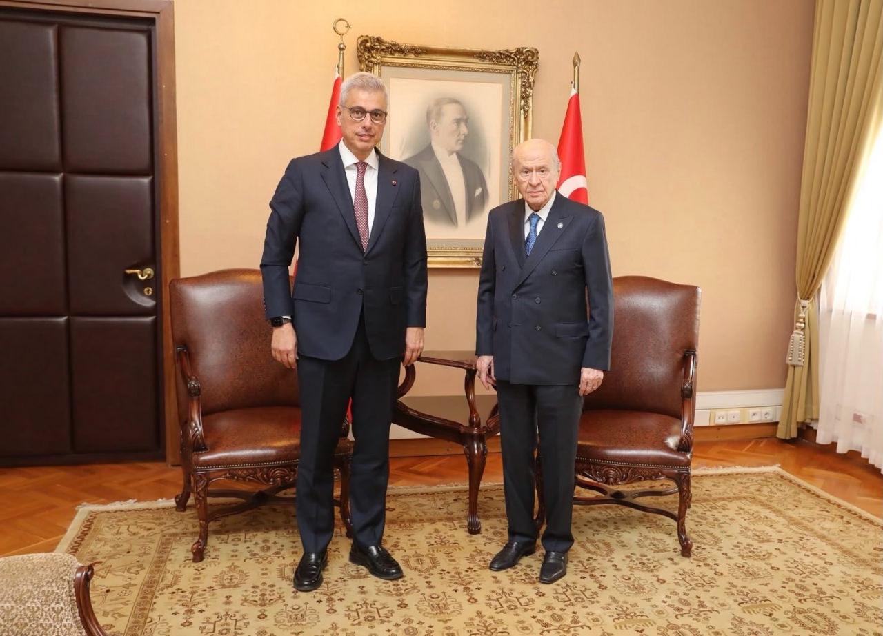 Sağlık Bakanı Kemal Memişoğlu ve MHP Lideri Devlet Bahçeli