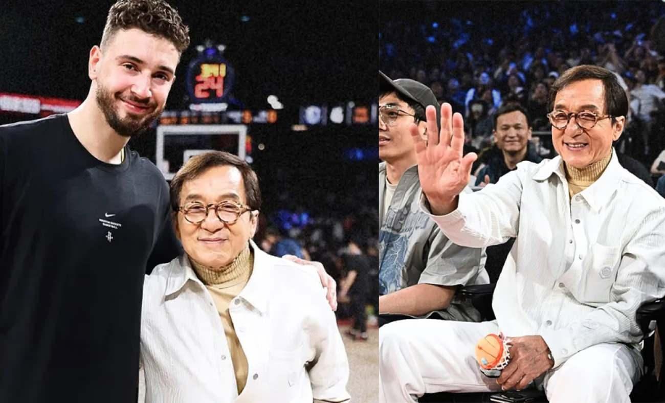 &Ccedil;ocukluk hayalini ger&ccedil;ekleştirdi! Alperen Şeng&uuml;n Jackie Chen ile buluştu
