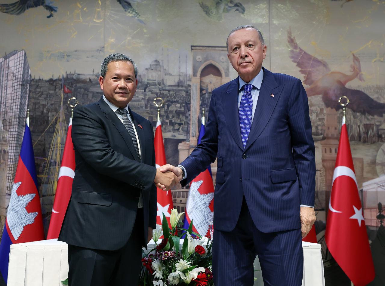 Hun Manet ve Recep Tayyip Erdoğan