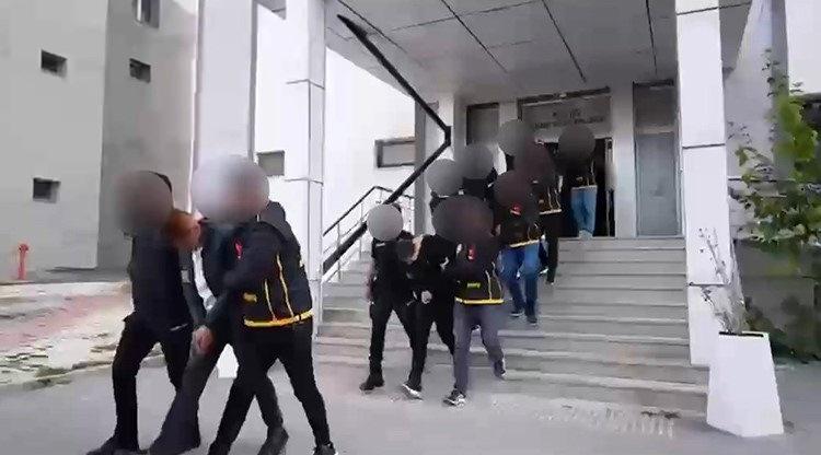 Gözaltına alınan 14 şüpheliden 11'i tutuklandı.