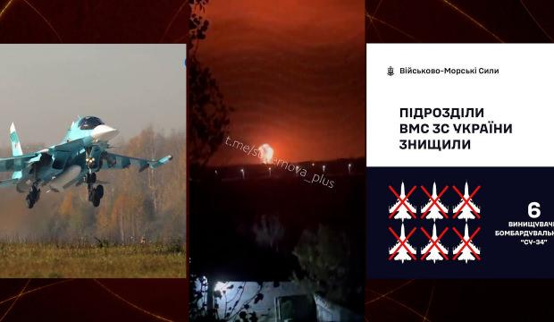 Ukrayna Rusya'nın savaş u&ccedil;ağını imha etti