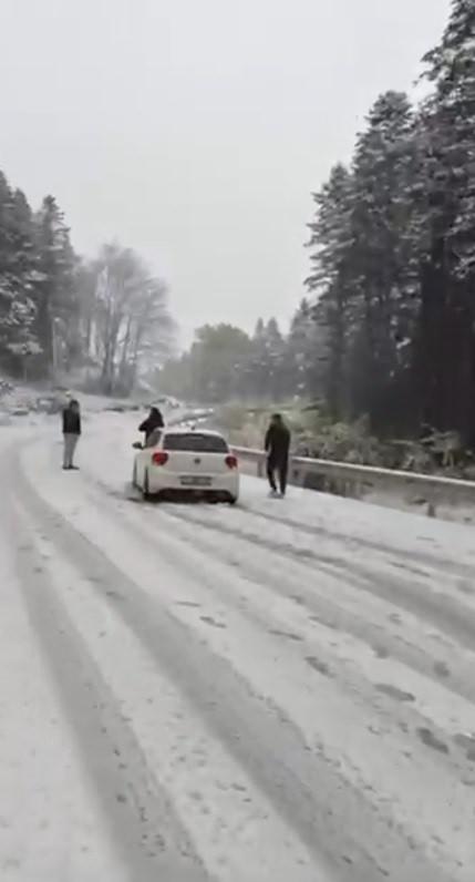 Ağaçlar yolda kaldı.