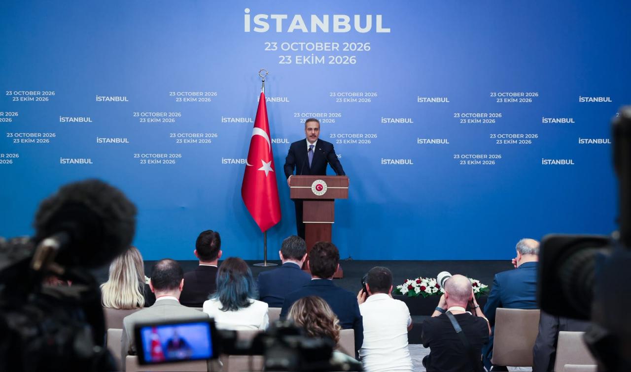 Dışişleri Bakanı Hakan Fidan toplantının ardından basın açıklamasında bulundu.
