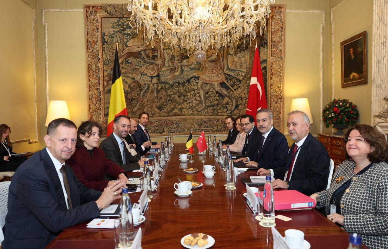 Dışişleri Bakanı Hakan Fidan, Brüksel’de düzenlenen Türkiye-Belçika Dışişleri, Adalet ve İçişleri Bakanları Dördüncü Toplantısı kapsamında, Belçika Başbakan Yardımcısı ve Dışişleri, Avrupa İşleri ve Kalkınma İşbirliği Bakanı Maxime Prevot ile görüştü.