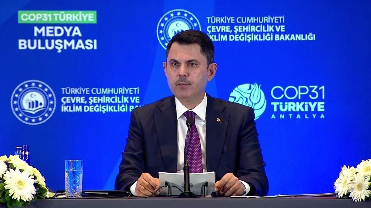 COP31 Başkanı ve Çevre, Şehircilik ve İklim Değişikliği Bakanı Murat Kurum