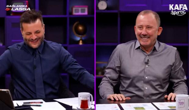 Sergen Yal&ccedil;ın'dan Candaş Tolga Işık'a ayrılık g&ouml;ndermesi! Kahkahalara boğuldular