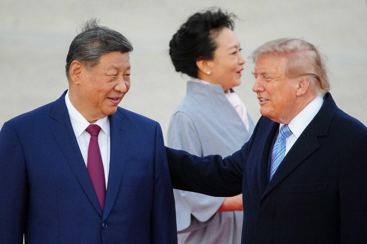 Çin Devlet Başkanı Xi Jinping ile ABD Başkanı Donald Trump