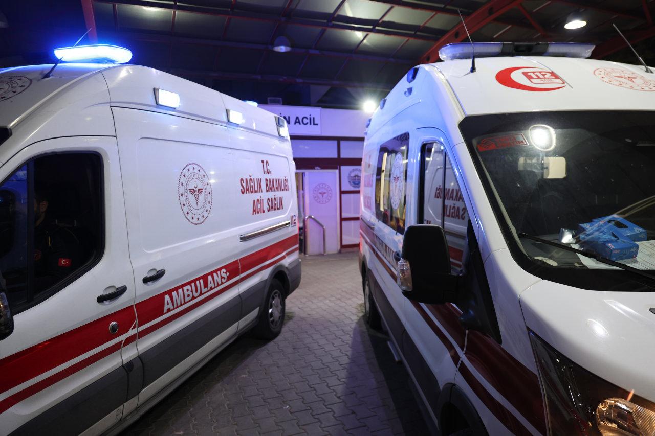 Yaralı kişi hastaneye kaldırıldı.