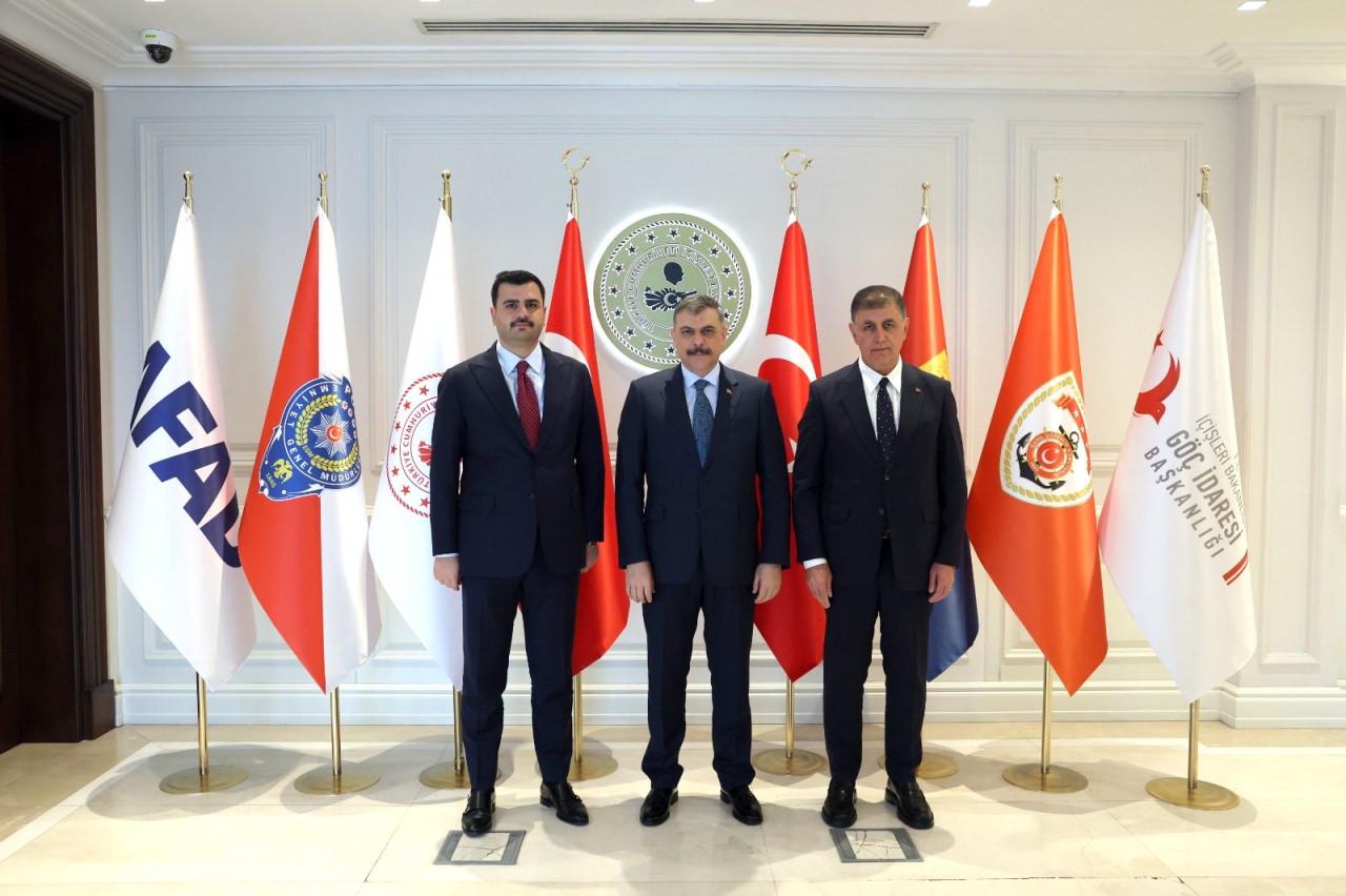 Görüşmeye ilişkin fotoğraf paylaşıldı.