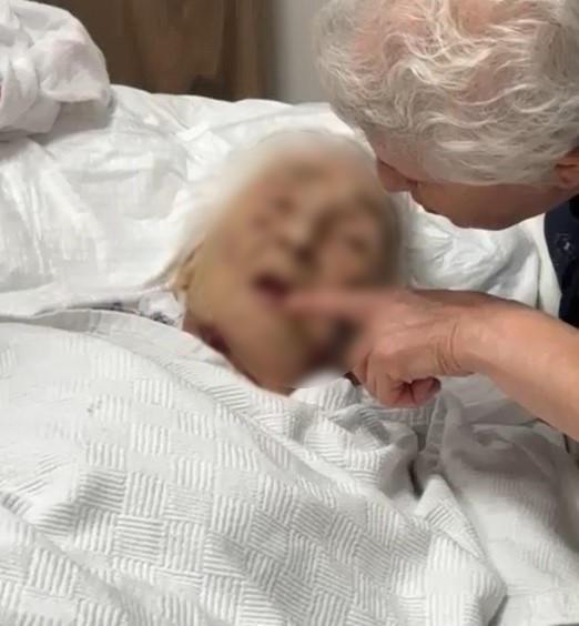 Şiddete uğradığı iddia edilen hasta. 