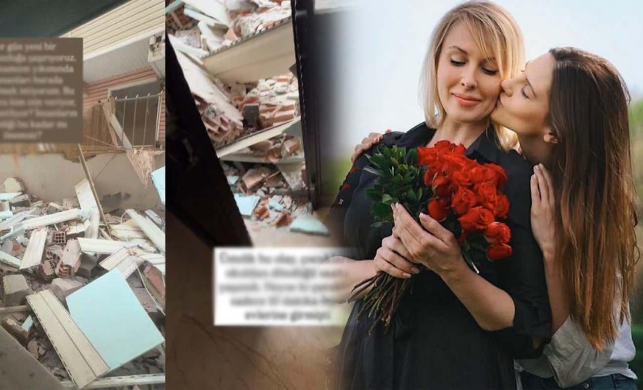 Alina Boz'un annesinden sert tepki! Yaşadığı bina yıkım sırasında zarar g&ouml;rd&uuml;
