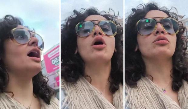'Elimde değil, engel olamıyorum' diyerek caddede havlayarak y&uuml;r&uuml;d&uuml;