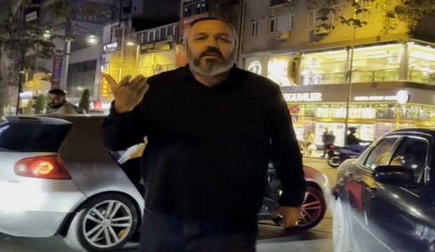Kağıthane&rsquo;de motosikletliye &ouml;l&uuml;m tehdidi! Bulgar plakalı ara&ccedil;tan inip saldırdılar
