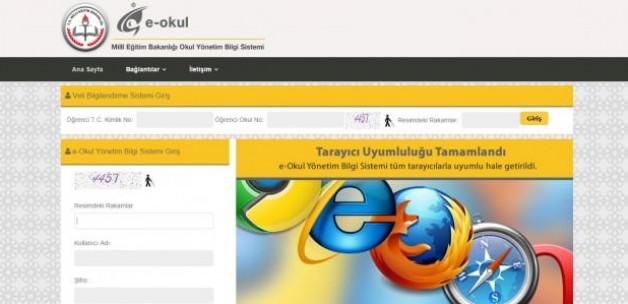 E-Okul Veli Bilgilendirme sistemi 30.08.2015