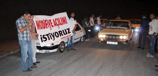 Modifiyeli araç sahiplerinden karara tepki