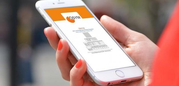 ÖSYM sınav sonuçları 'cep'te