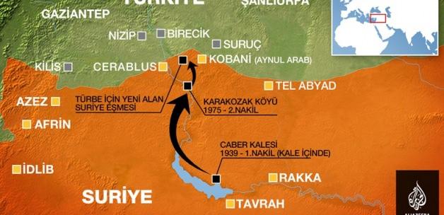 Türbenin yeni yeri