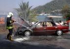Fethiye'de otomobil yangını
