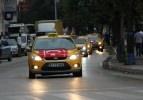 Kastamonu'da taksicilerden "teröre lanet" konvoyu