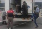 Yalova'da, kamyon kasasında 34 kaçak yakalandı