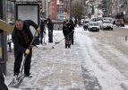 Gümüşhane Belediyesinin karla mücadele çalışmaları