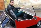 Liseli genç, güneş enerjisili otomobil yaptı