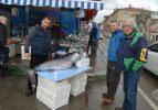 Mudanya'da 70 kilogramlık kılıç balığına ilgi