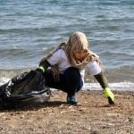 Marmaris'te plaj temizliği