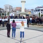 Kırklareli'de "kadın cinayetleri" protesto edildi