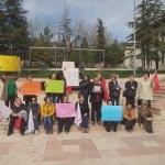 Bilecik'te kadınlardan oturma eylemi