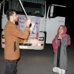 Nakliyeci gen&ccedil;ten s&uuml;priz evlenme teklifi