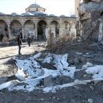 Teröristlerin zarar verdiği tarihi cami