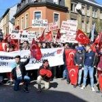 Belçikalı Türkler PKK ve DAEŞ'i protesto etti