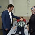Gümüşhane Belediye Başkanı Çimen'den hasta ziyareti