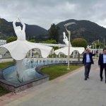 Fethiye'deki balerin heykelleri yeni yerinde